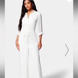 NWT! UTILITY POCKET CULOTTE JUMPSUIT
